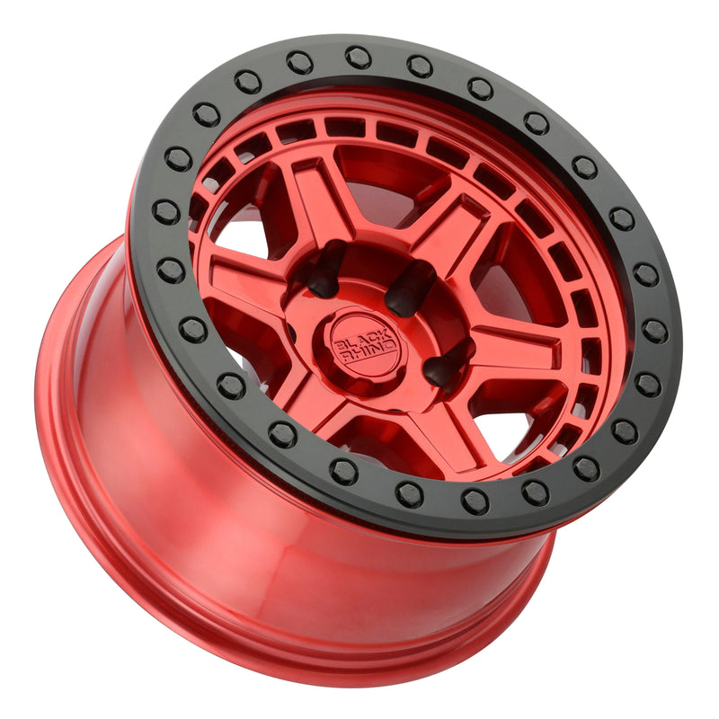 Black Rhino Reno Beadlock Candy Red w/ Black Ring & Bolts