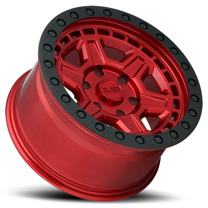 Black Rhino Reno Candy Red w/ Black Ring & Bolts