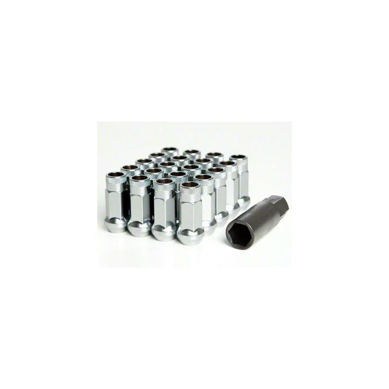 Muteki SR48 Open End Lug Nuts - Silver