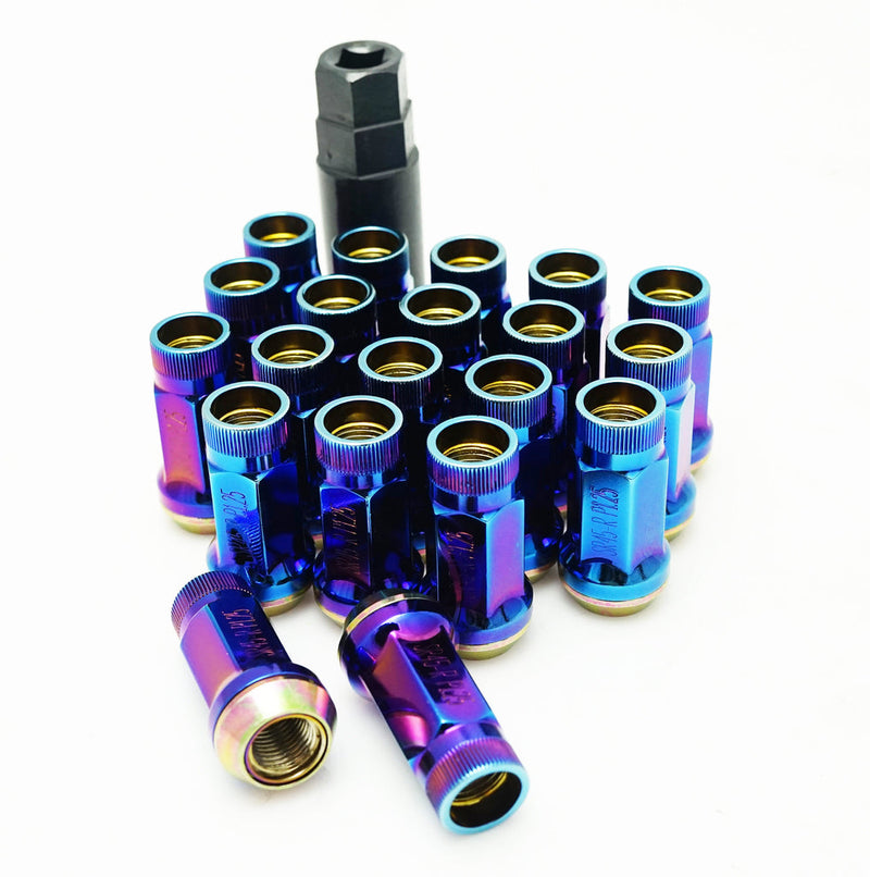 Muteki SR45R Open End Lug Nuts - Burned Blue