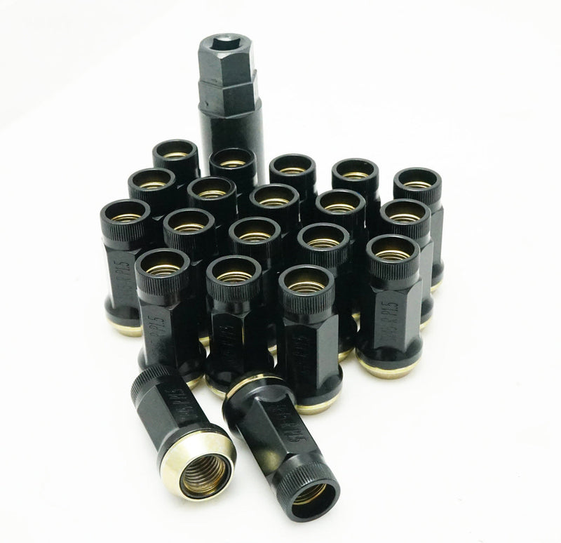 Muteki SR45R Open End Lug Nuts - Black