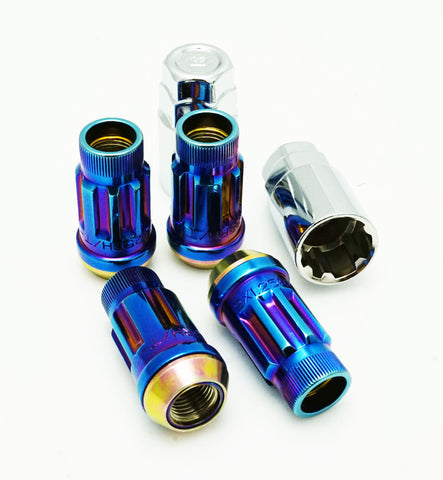 Muteki SR45R Lug Nut Lock Set - Burned Blue