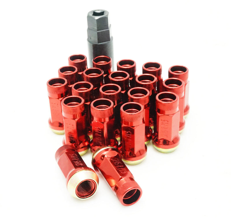 Muteki SR45R Open End Lug Nuts - Red