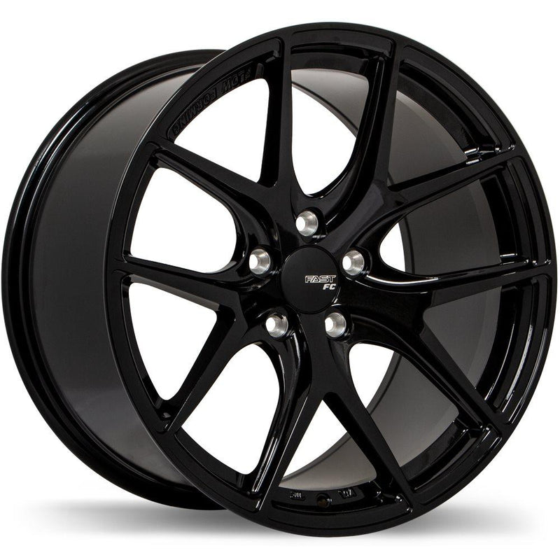 Fast FC04 18x8 +30 5x120 72.6CB - Metallic Black