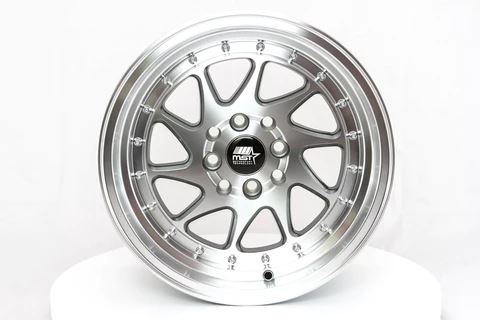 MST MT28 15x8 +20 4x100/4x114.3 - Gunmetal w/ Machine Face