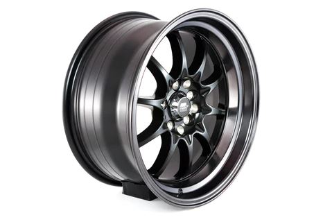 MST MT11 16x8 +15 5x100/5x114.3 - Matte Black w/ Matte Black Lip