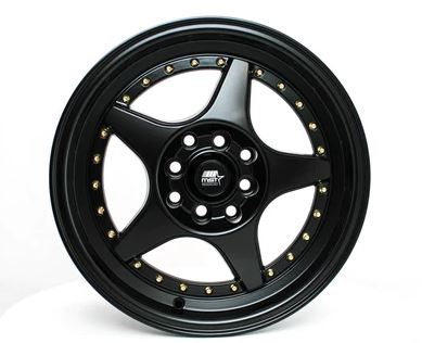 MST MT42 15x7 +25 4x100/4x114.3 - Matte Black