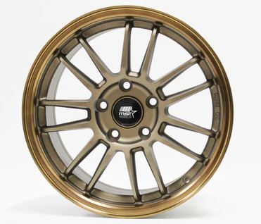 MST MT45 18x8.5 +38 5x114.3 - Matte Bronze w/ Bronze Machine Lip