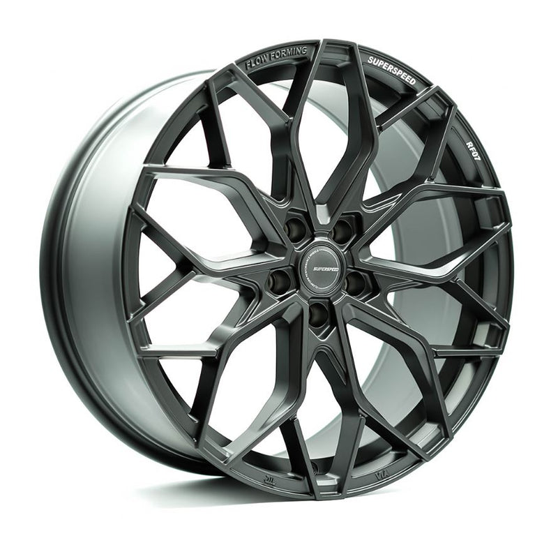 Superspeed RF07 20x9 +35 5x112 66.6CB Face 1 - Matte Gunmetal