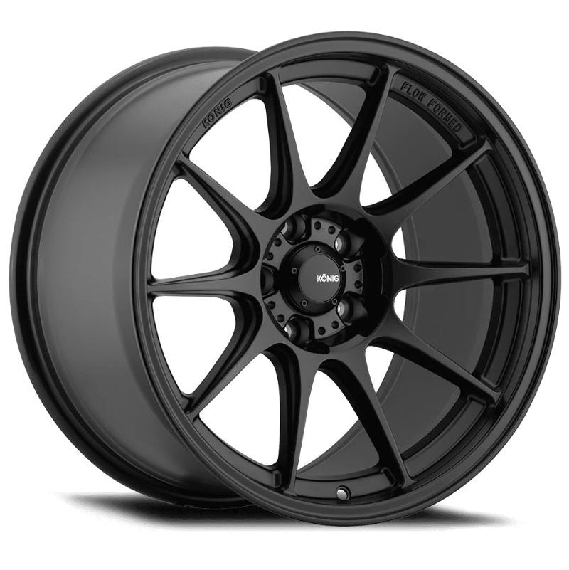 Konig Dekagram 19x9.5B +35 5x114.3 - Semi Matte Black