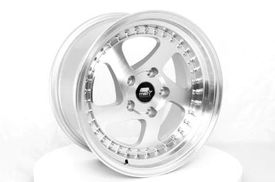 MST MT15 16x8 +20 5x114.3 - Silver w/ Machine Face