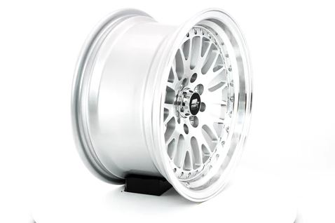 MST MT10 15x8 +25 4x100/4x114.3 - Silver w/ Machine Face