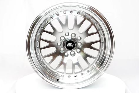 MST MT10 15x7 +20 5x100/5x114.3 - Silver w/ Machine Face