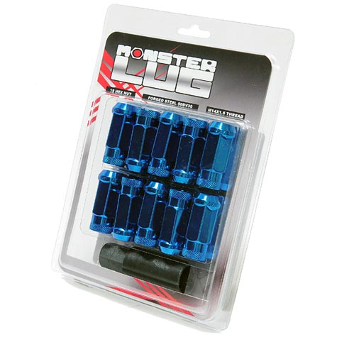 Monster Lug Nuts - Blue 14x1.50mm