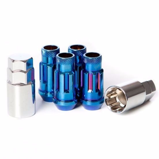 Muteki SR48 Lug Nut Lock Set - Burning Blue