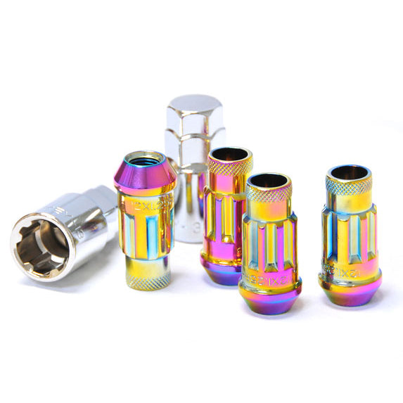 Muteki SR48 Lug Nut Lock Set - Neo Chrome