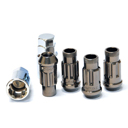 Muteki SR48 Lug Nut Lock Set - Chrome Titanium